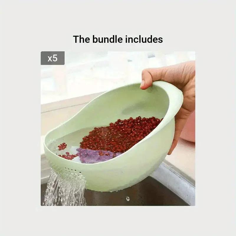 Rice Washing Sieve - Drain Plastic by House Of Avana
