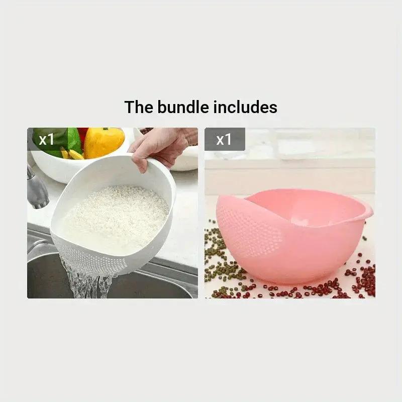Rice Washing Sieve - Drain Plastic by House Of Avana
