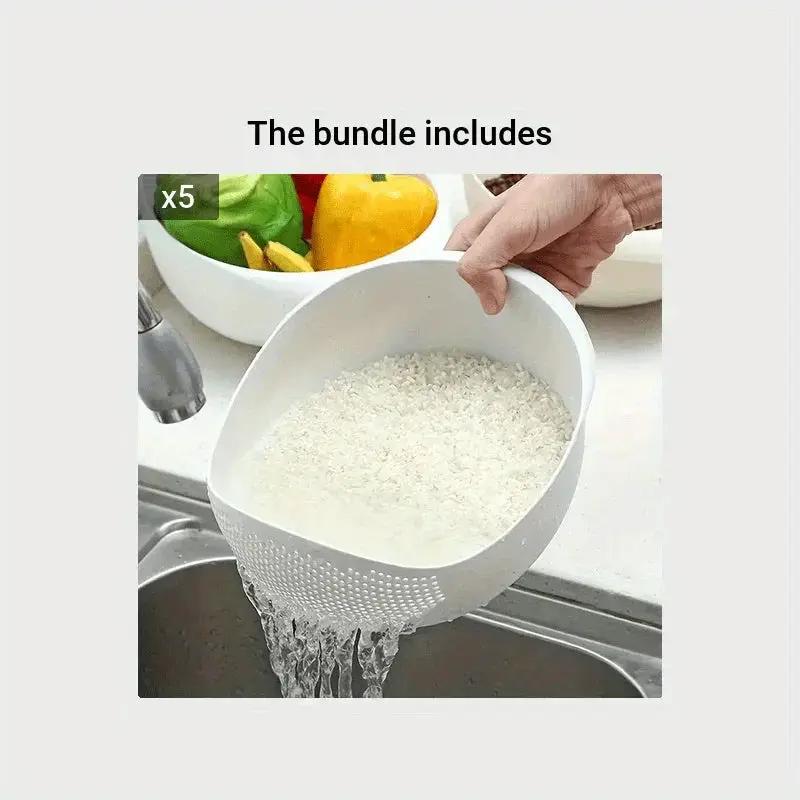 Rice Washing Sieve - Drain Plastic by House Of Avana