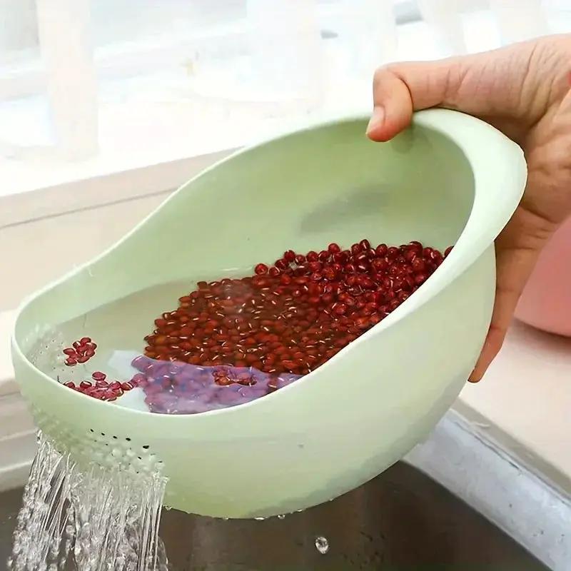 Rice Washing Sieve - Drain Plastic by House Of Avana