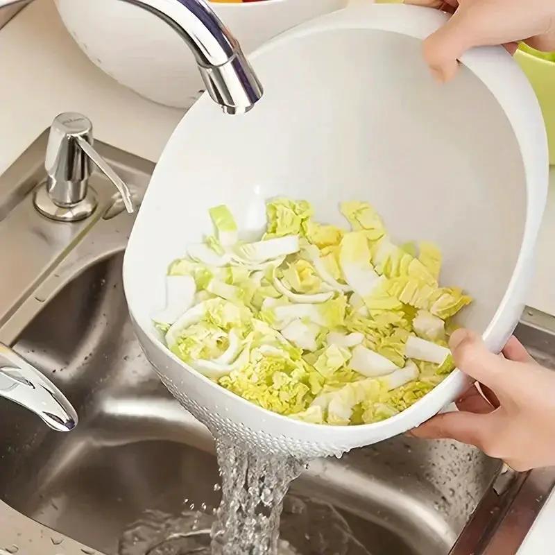 Rice Washing Sieve - Drain Plastic by House Of Avana