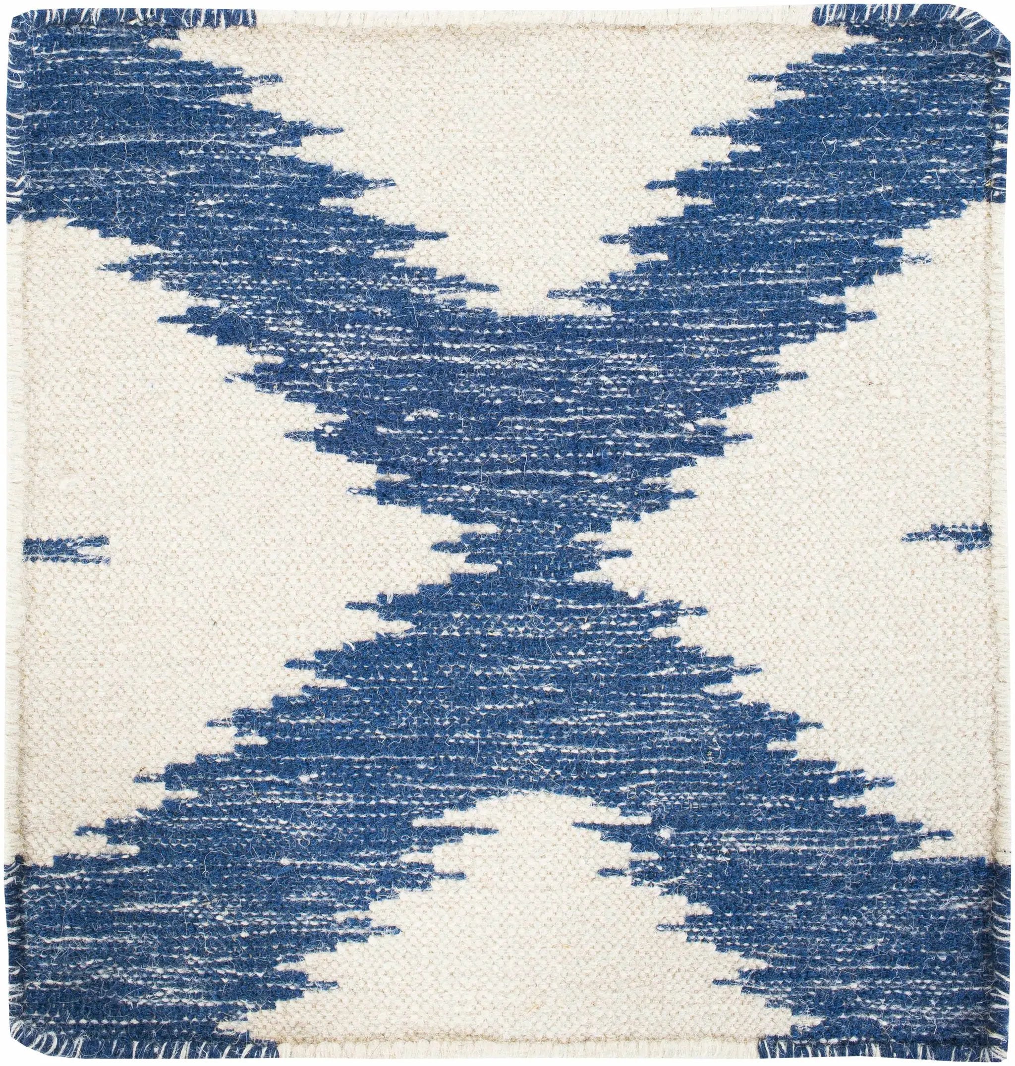 Oradell Blue Ikat Wool Rug - Clearance by Boutique Rugs