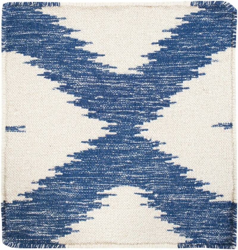 Oradell Blue Ikat Wool Rug - Clearance by Boutique Rugs