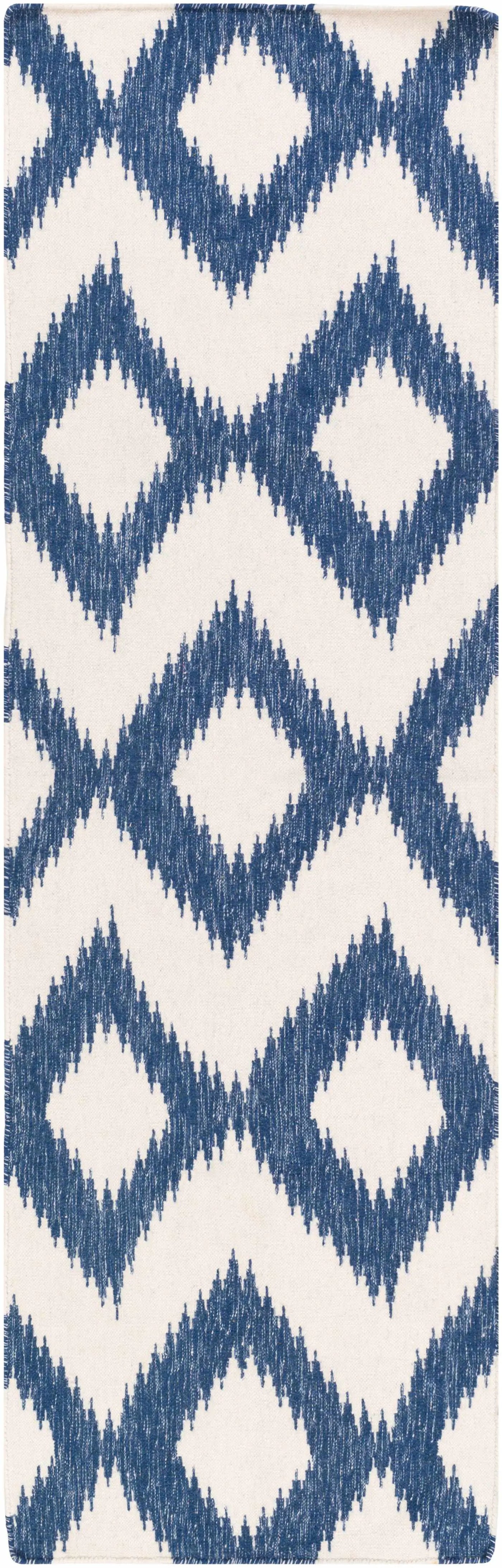 Oradell Blue Ikat Wool Rug - Clearance by Boutique Rugs