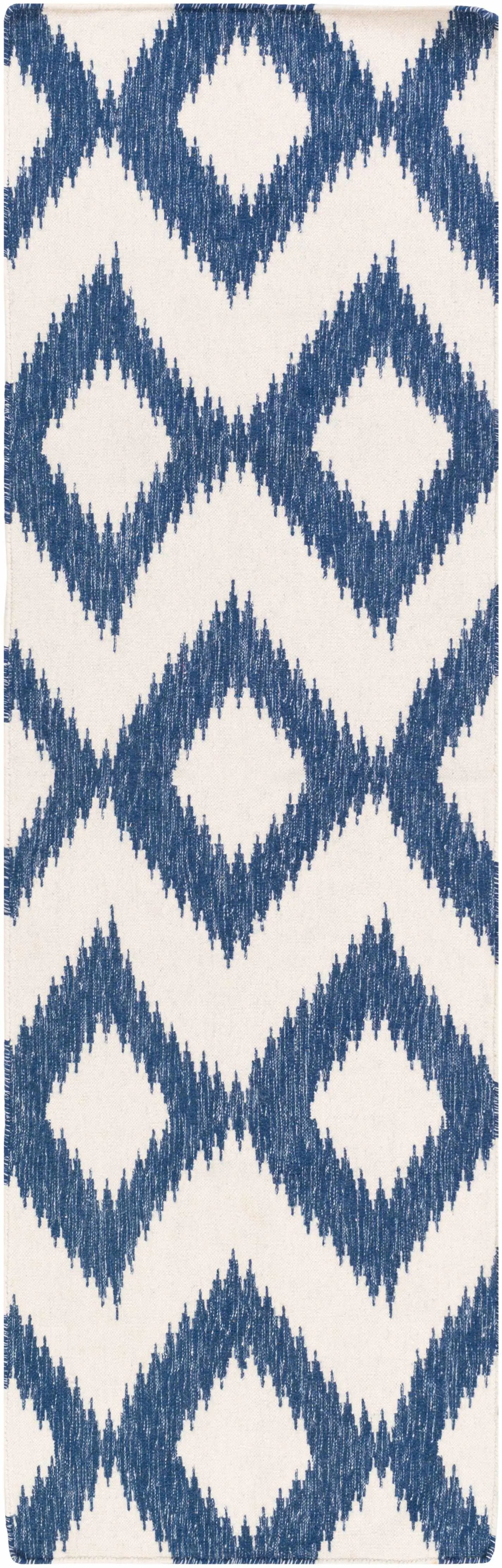 Oradell Blue Ikat Wool Rug - Clearance by Boutique Rugs