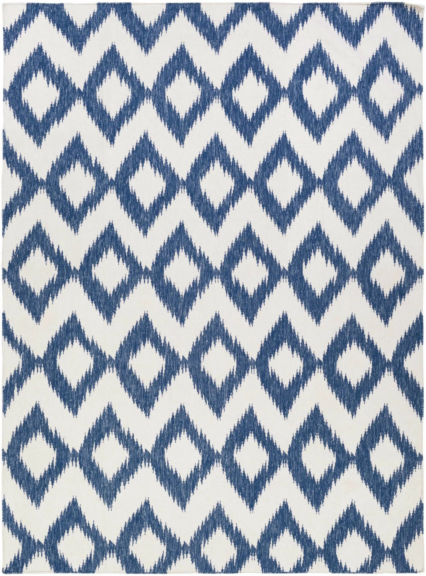Oradell Blue Ikat Wool Rug - Clearance by Boutique Rugs