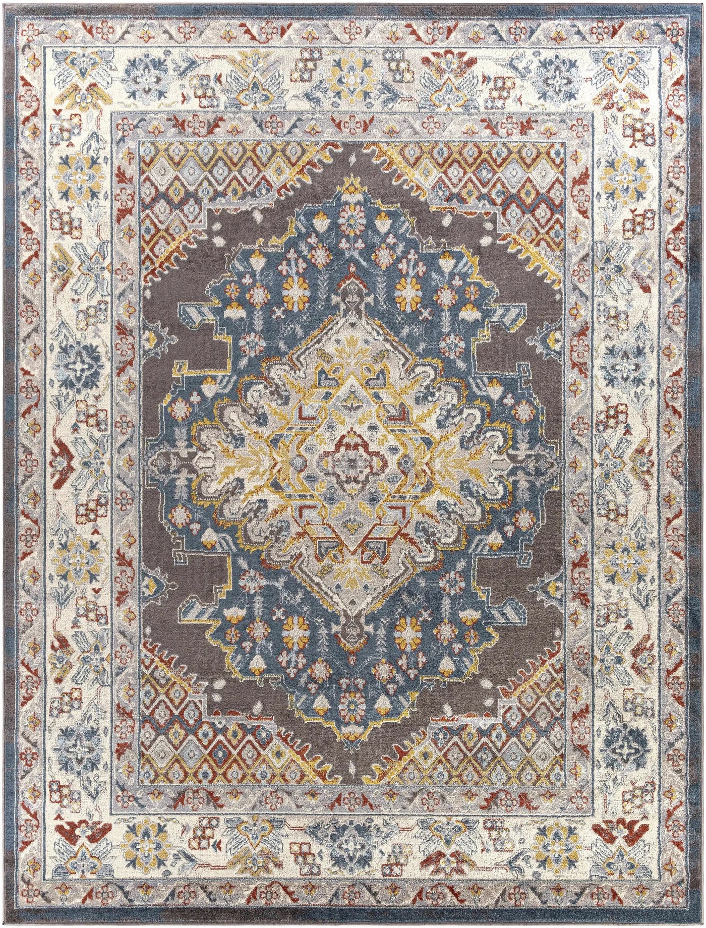 Haymond Brown Medallion Area Rug by Boutique Rugs