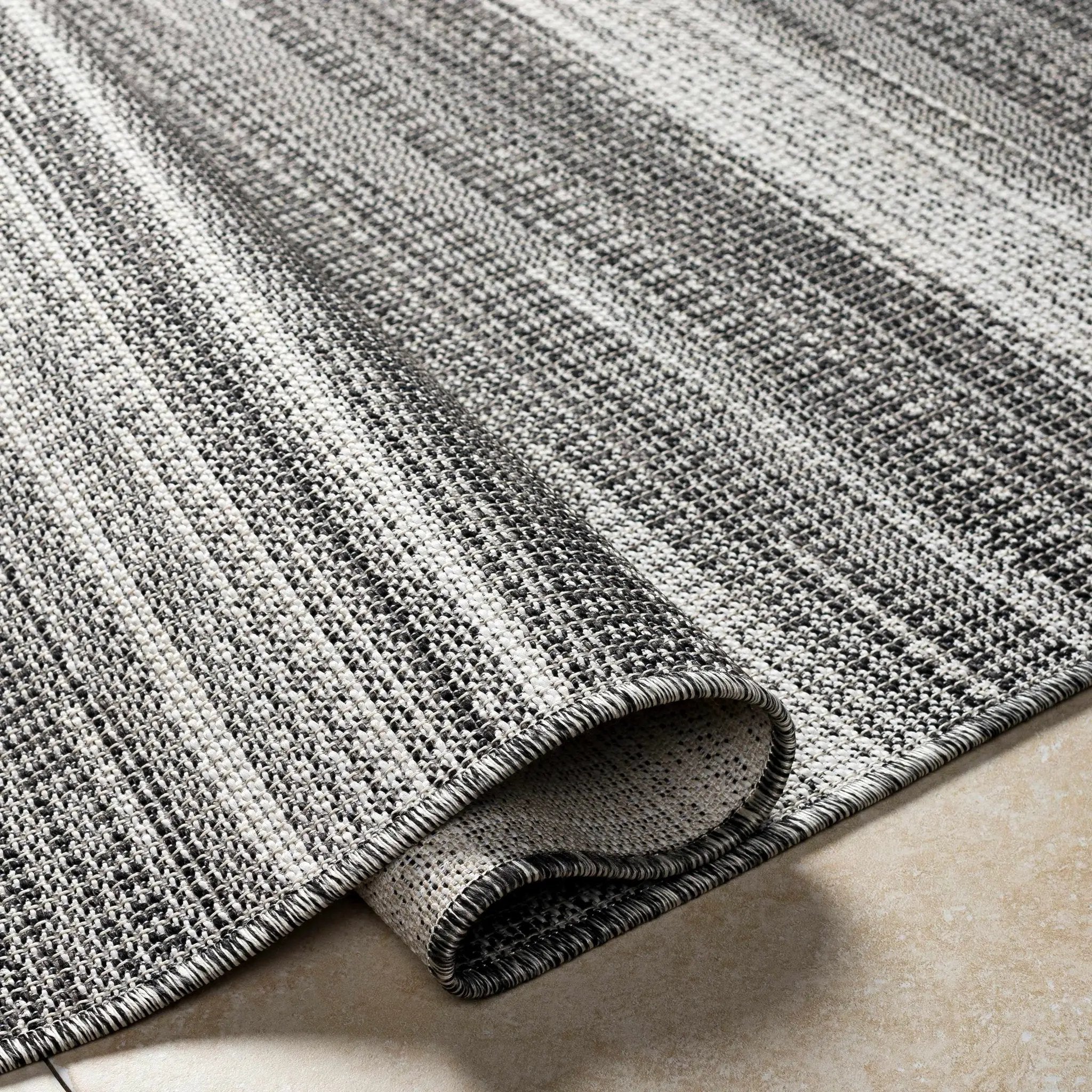 Kris Black Outdoor Area Rug - Clearance by Boutique Rugs