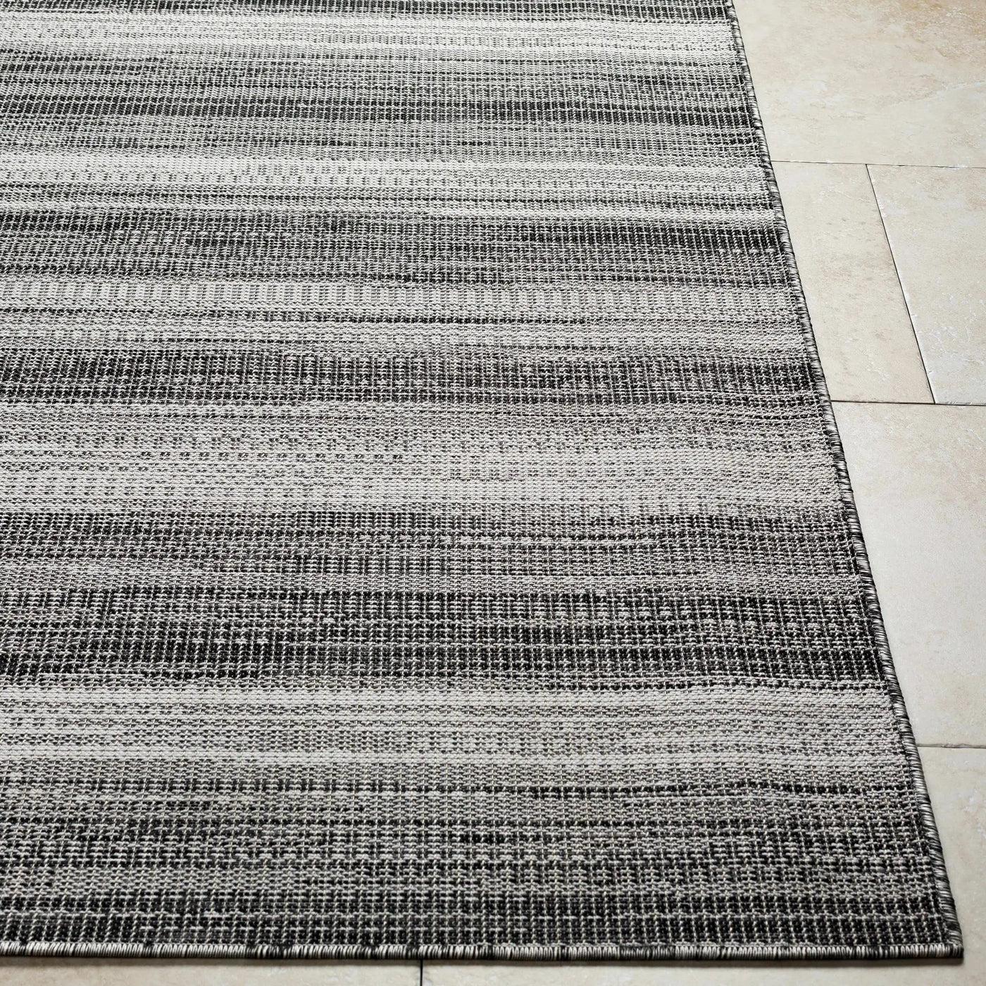 Kris Black Outdoor Area Rug - Clearance by Boutique Rugs
