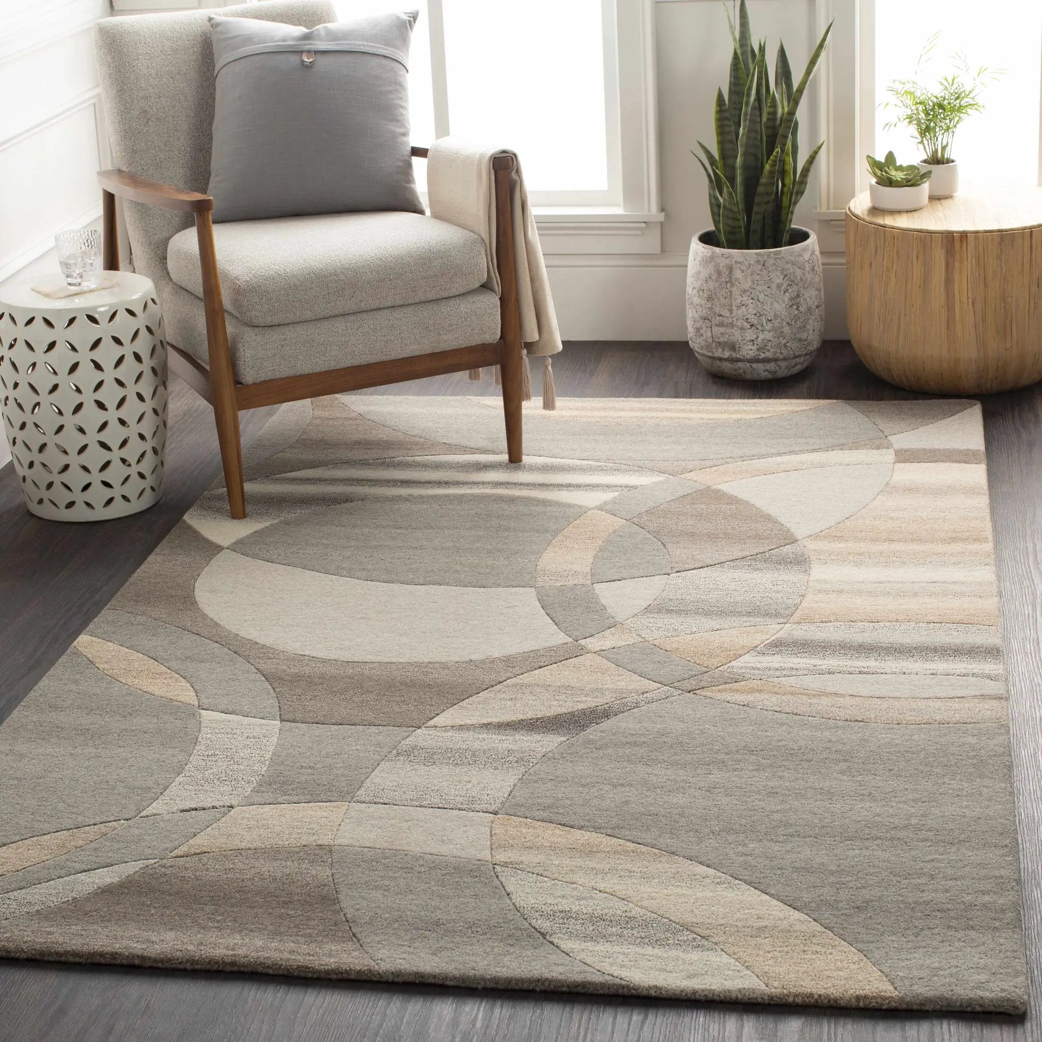 Rillton Modern Wool Rug by Boutique Rugs