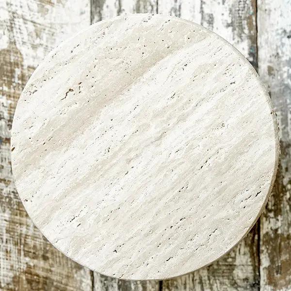 Stone Top Wood Round Decorative Risers, Set of Two by Decor Steals