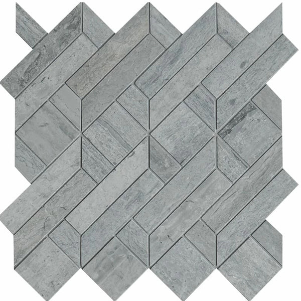 Riveria Honed Fontainebleau Parquet Marble Mosaics 8x7 1/2