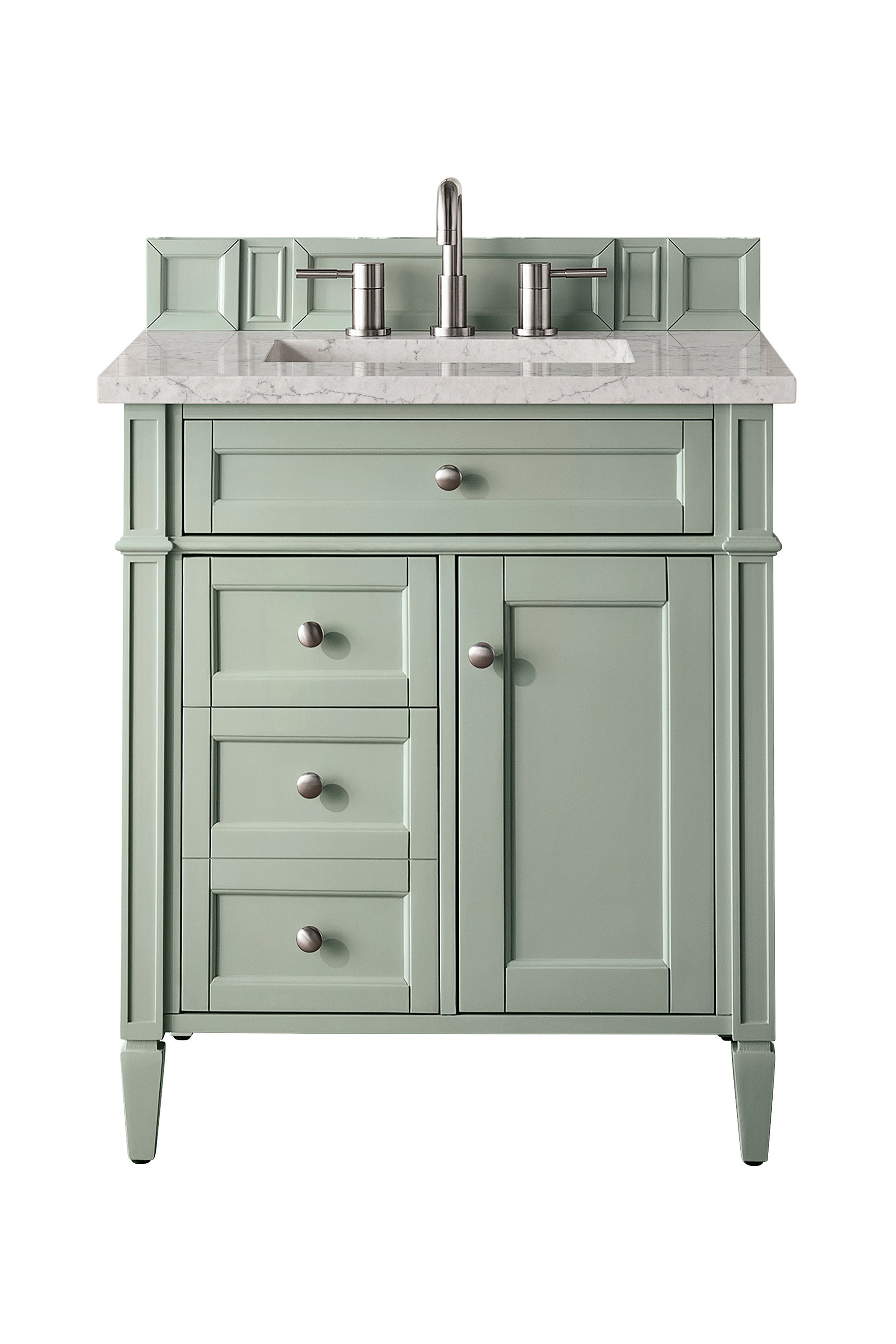James Martin Brittany 30" Single Bathroom Vanity, Sage Green by James Martin
