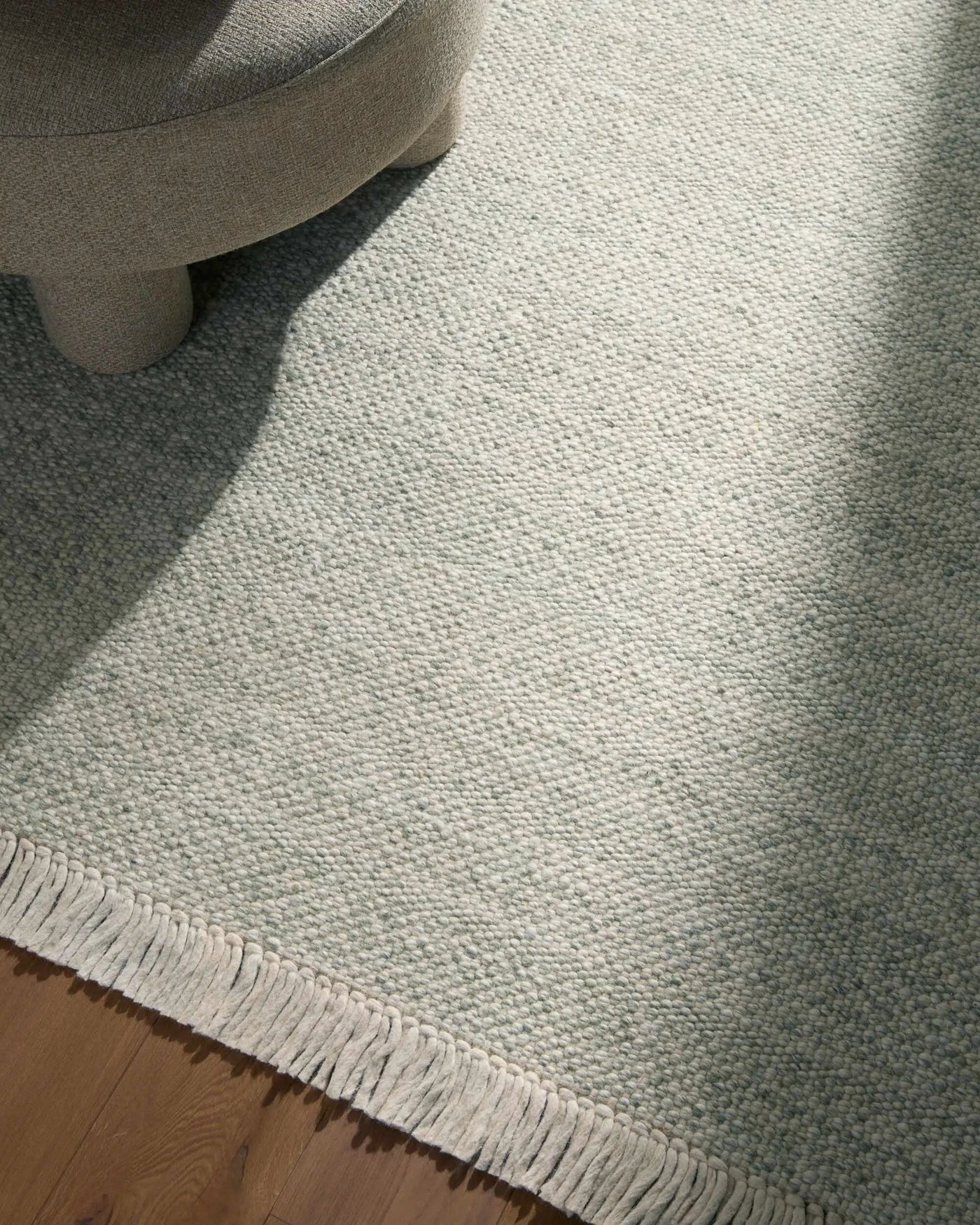 Sorell Sage Textured Weave Cottage Farmhouse Wool Handmade Area Rug - Clearance by Boutique Rugs