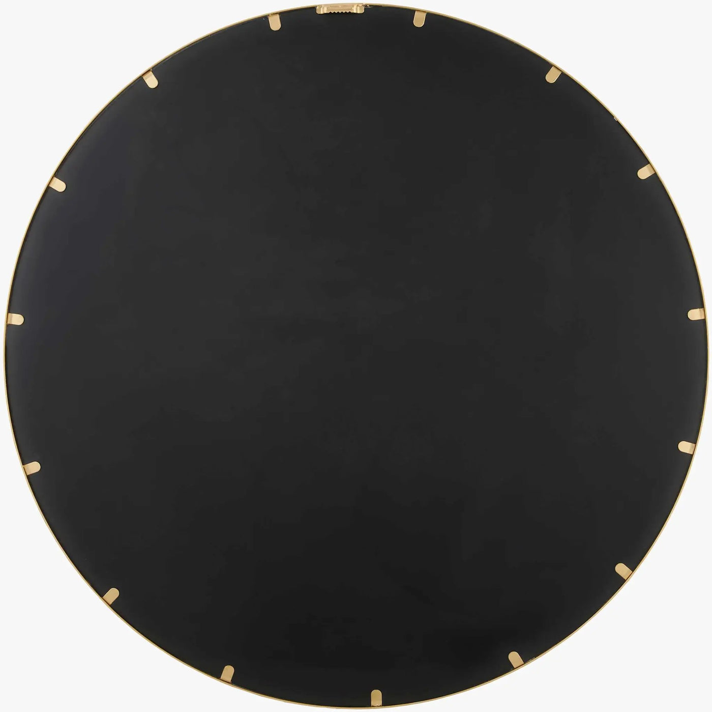 Guindarohan Gold Frame Round Mirror by Boutique Rugs