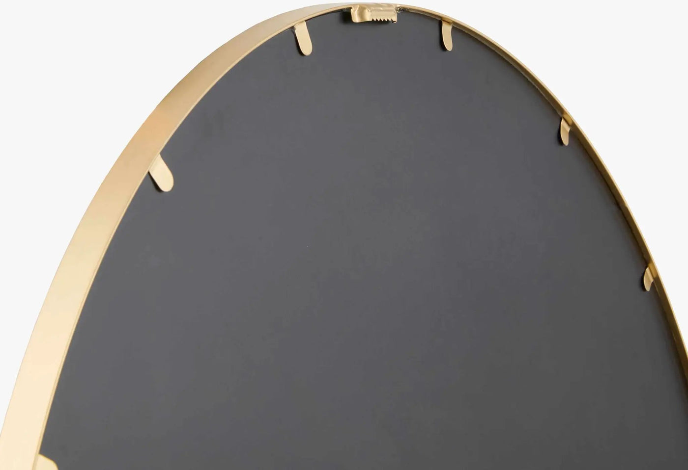Guindarohan Gold Frame Round Mirror by Boutique Rugs
