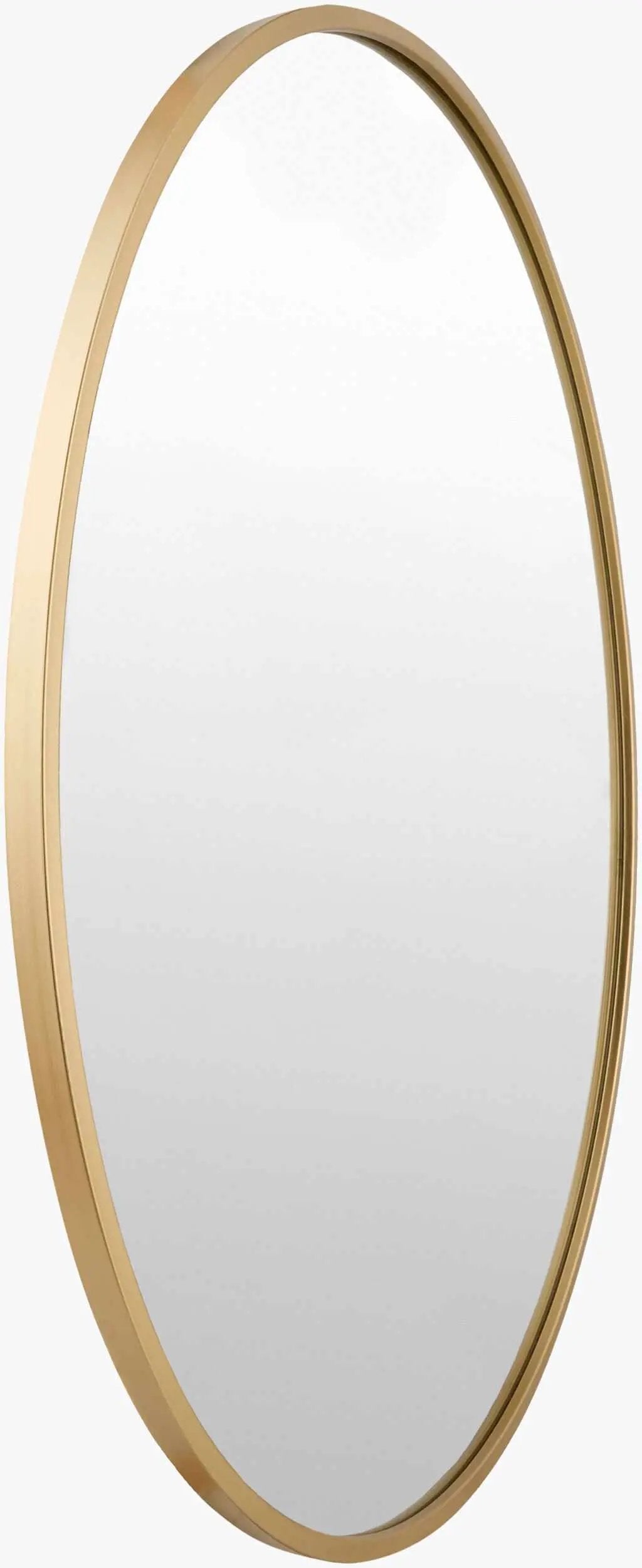 Guindarohan Gold Frame Round Mirror by Boutique Rugs