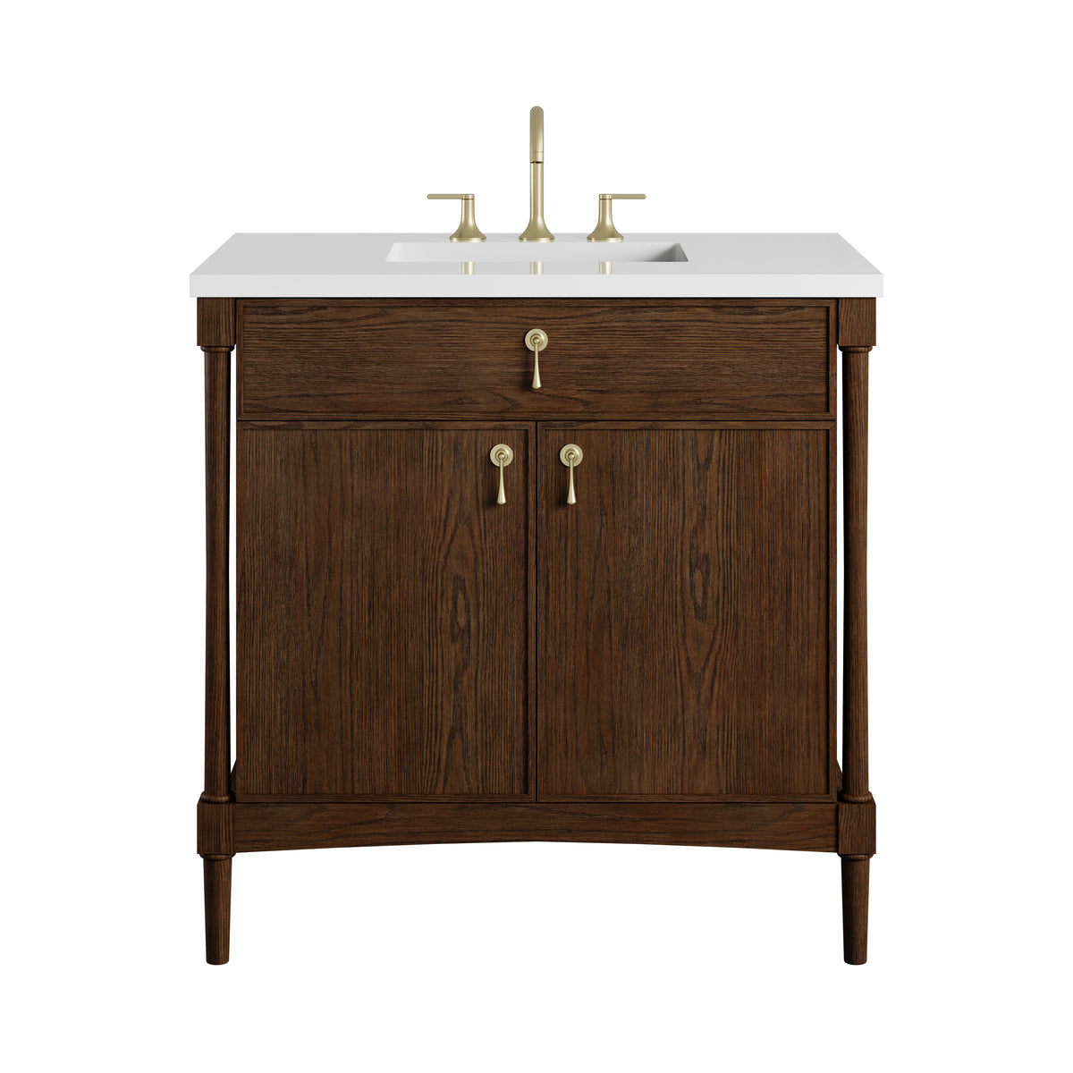 James Martin Kinnsden 36" Single Bathroom Vanity, Sable Oak, view 29