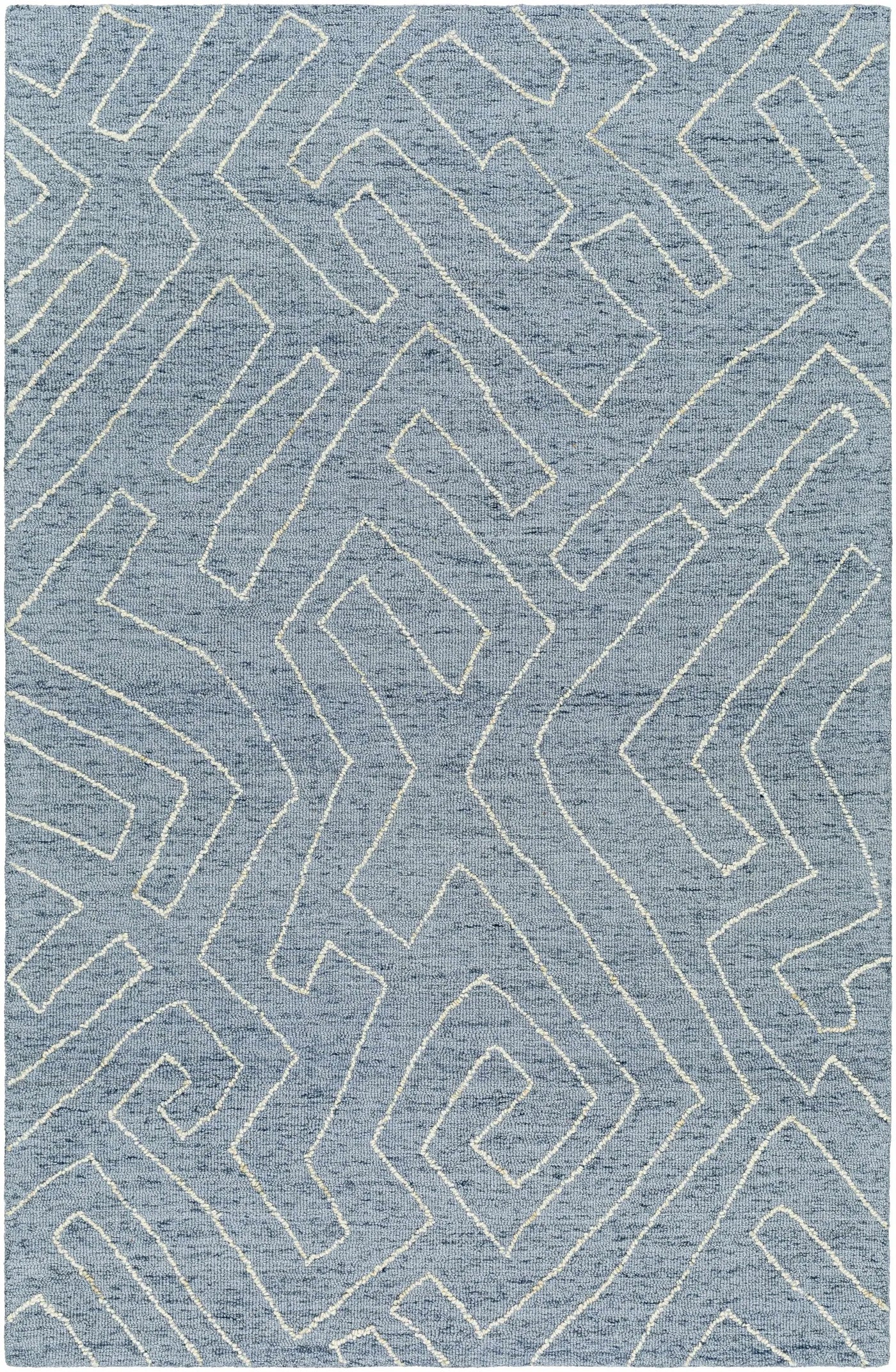 Raffi Slate Blue Area Rug - Clearance by Boutique Rugs