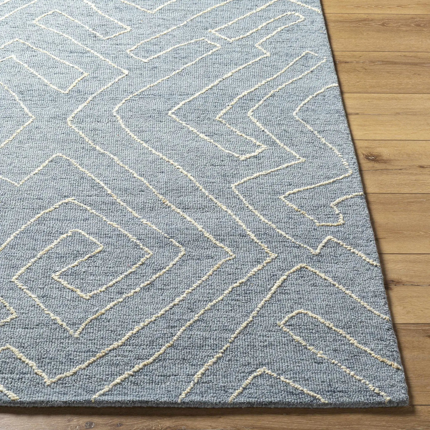 Raffi Slate Blue Area Rug - Clearance by Boutique Rugs