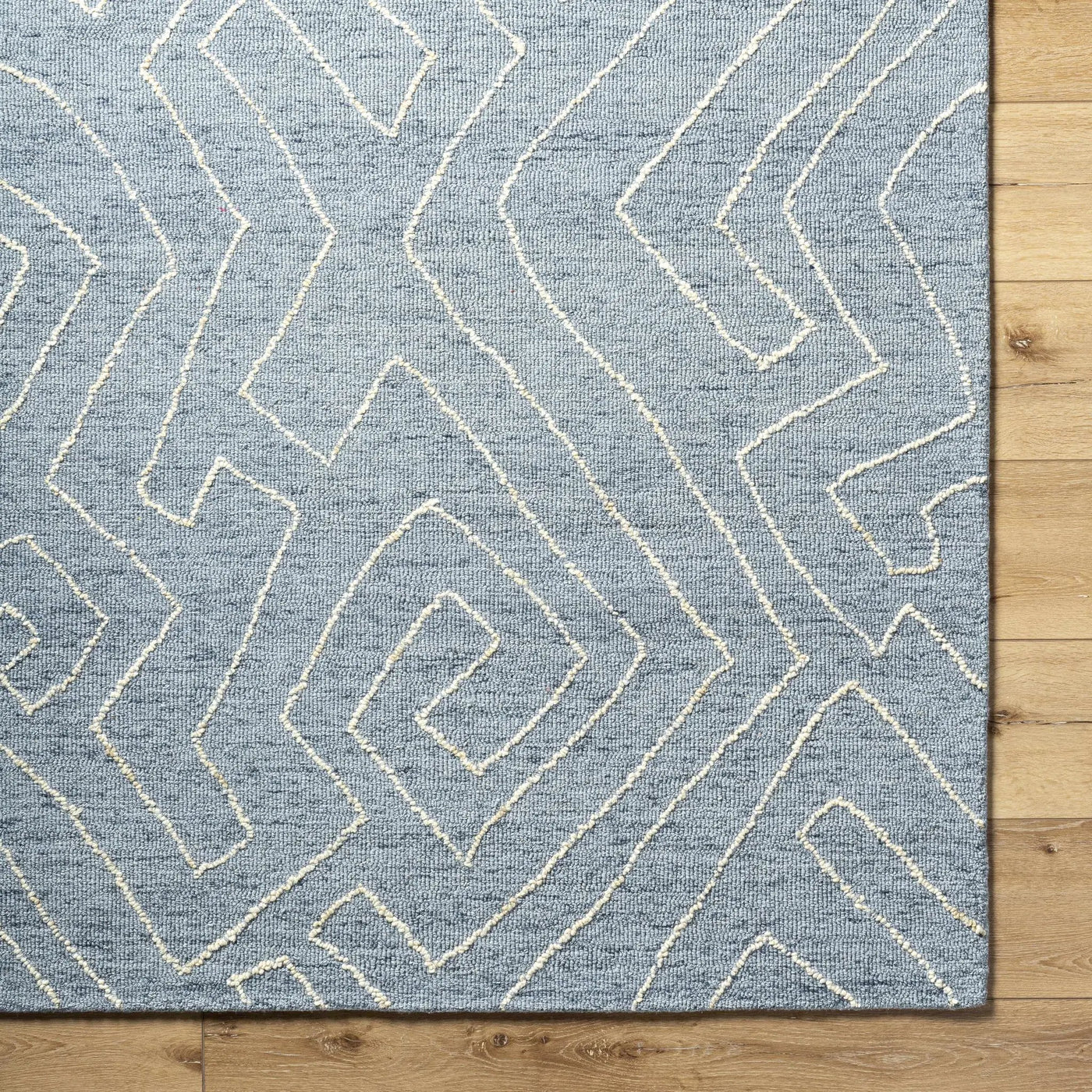 Raffi Slate Blue Area Rug - Clearance by Boutique Rugs