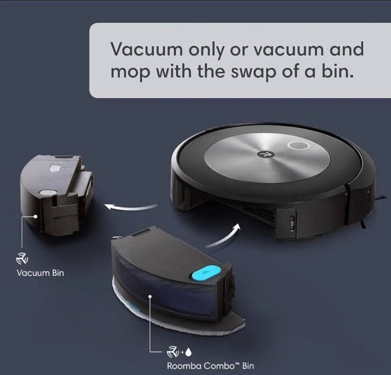 Used Great Condition iRobot Roomba Combo j5+ Self-Emptying Robot Vacuum & Mop - Identifies and Avoids Obstacles Like Pet Waste & Cords, Empties Itself by Selzalot