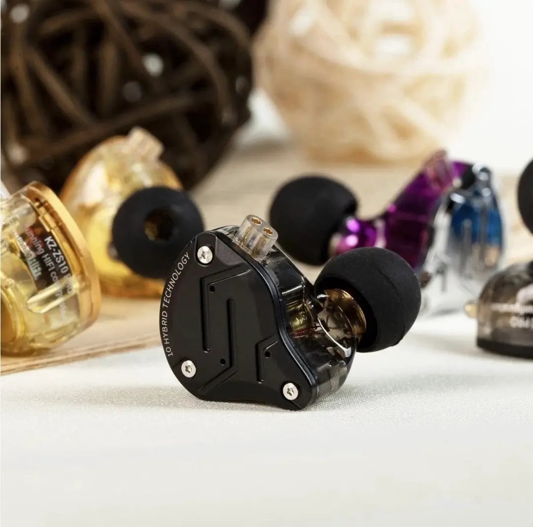 New KZ ZS10 Pro in Ear Monitor Earbuds Headphone, KZ Earbuds with 4BA by Selzalot