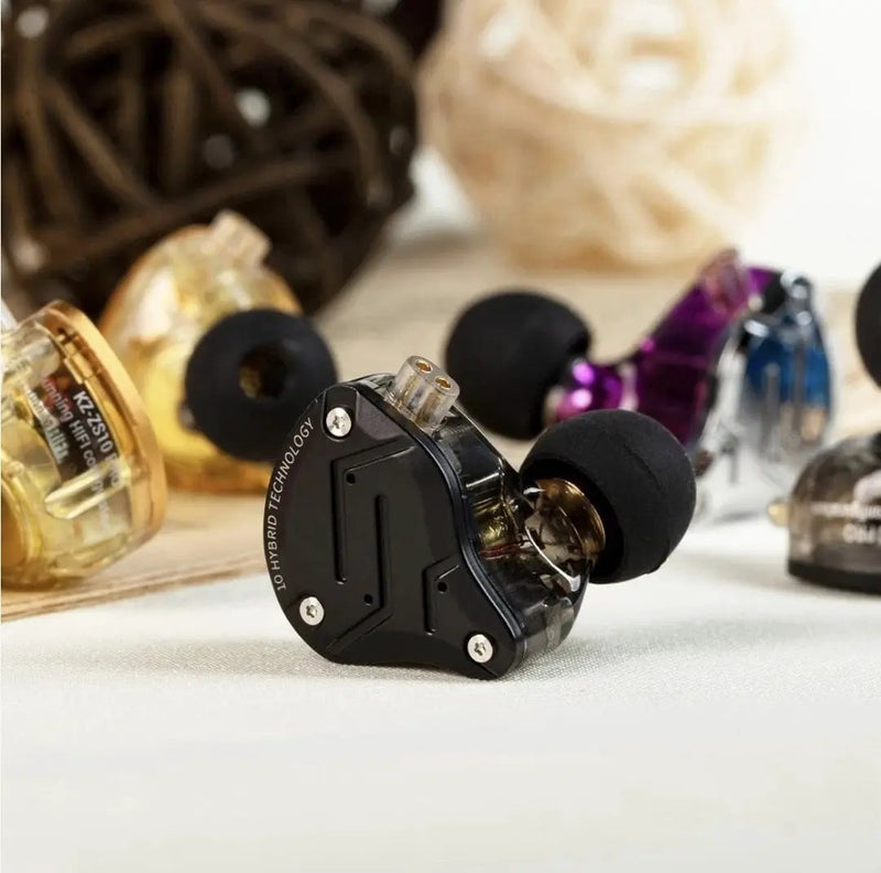 New KZ ZS10 Pro in Ear Monitor Earbuds Headphone, KZ Earbuds with 4BA by Selzalot