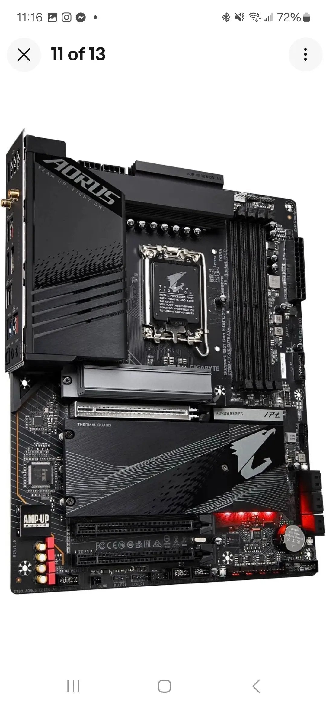 GIGABYTE Z790 AORUS Elite AX (LGA 1700/ Intel Z790/ ATX/ DDR5/ Quad