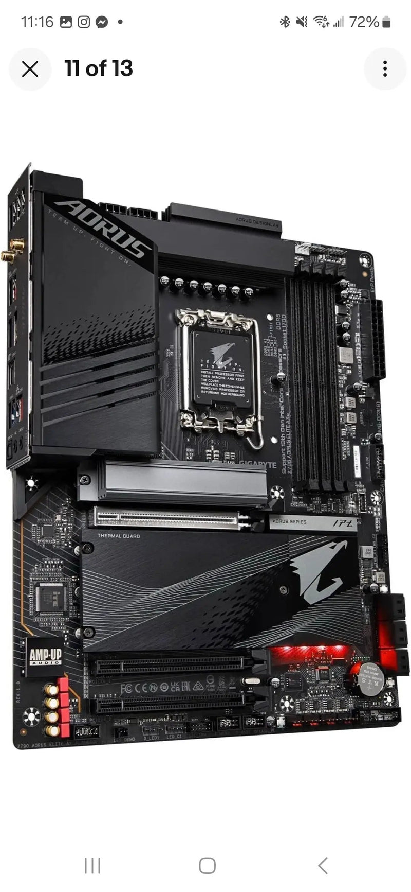 GIGABYTE Z790 AORUS Elite AX (LGA 1700/ Intel Z790/ ATX/ DDR5/ Quad by Selzalot