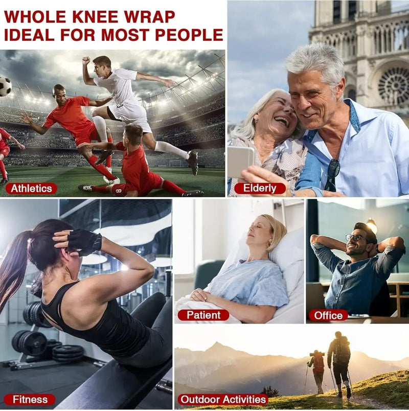 Open Box ALDIOUS Near Infrared & Red Light Device for Knee, 660nm & 850nm LED Red-Light-Therapy Knee Wrap, Wearable Redlight Knee Brace for Women Men by Selzalot