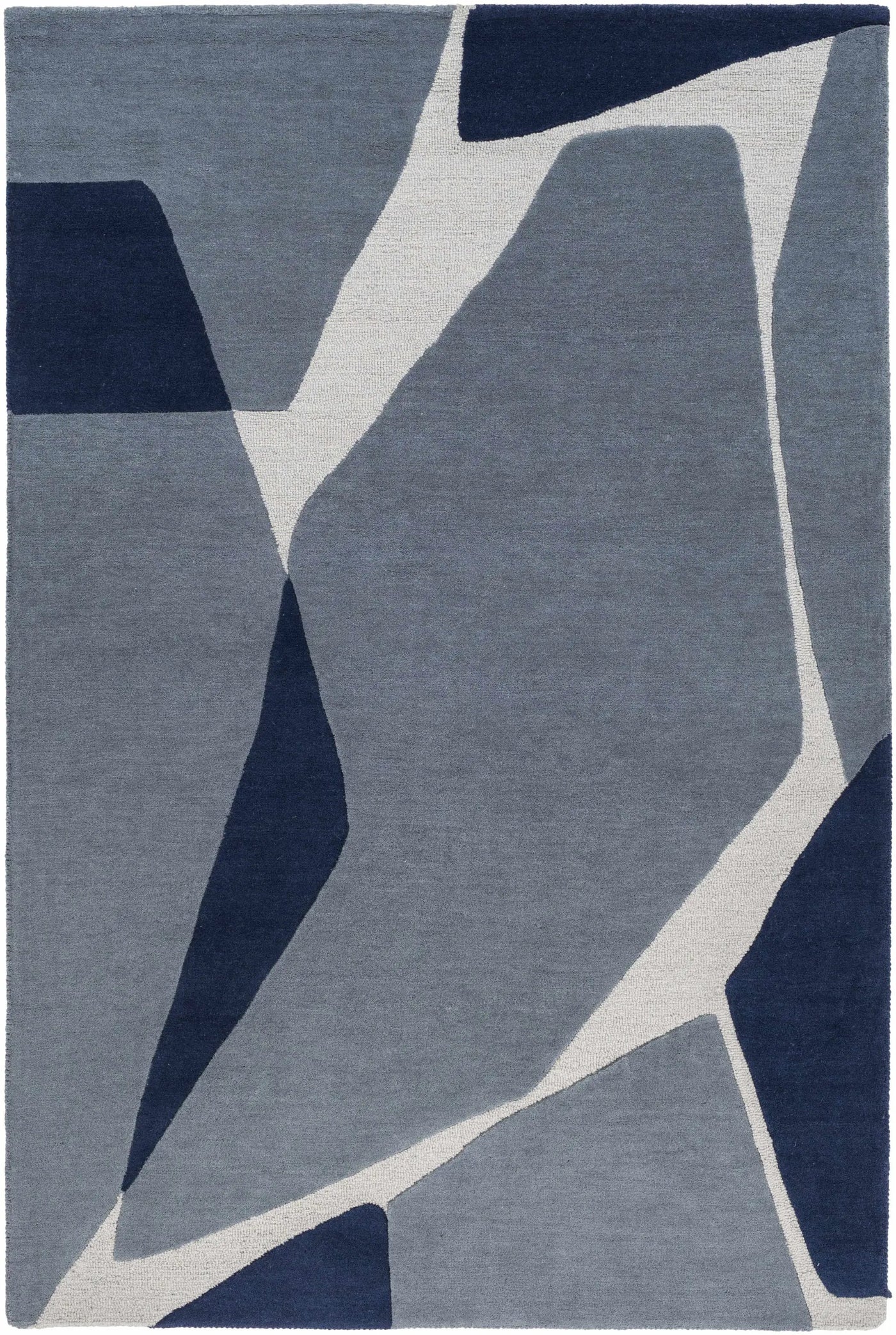 Robbins Modern Blue Wool Rug by Boutique Rugs