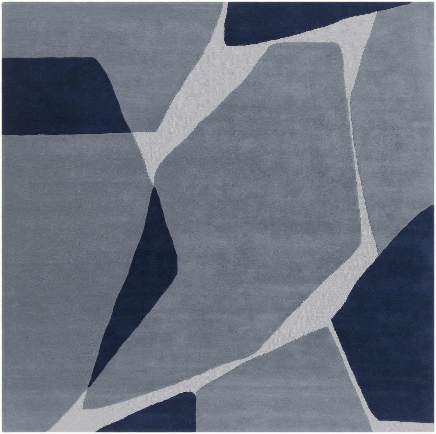 Robbins Modern Blue Wool Rug by Boutique Rugs