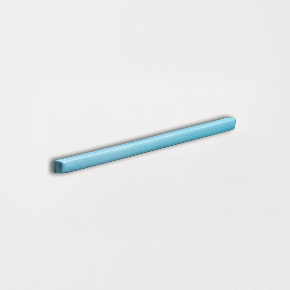 Turquoise Glossy Edge Trim Ceramic Moldings 3/8x6 Ceramic Glossy 2x6 Moldings