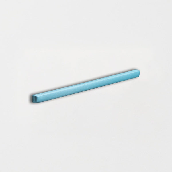 Turquoise Glossy Edge Trim Ceramic Moldings 3/8x6
