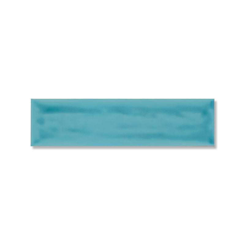 Roca Flow Atoll Blue Polished Ceramic Tiles 3x12 Ceramic Polished 3x12 Tiles