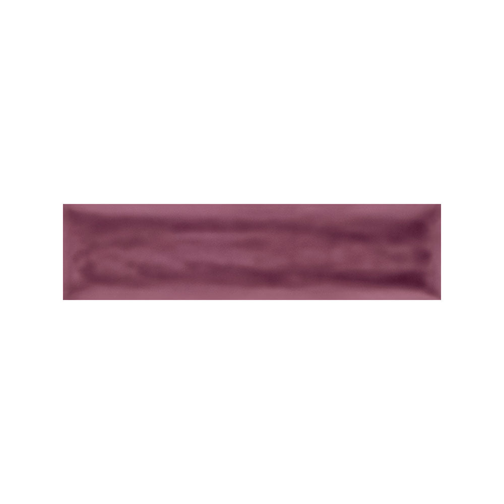 Roca Flow Burgundy Polished Ceramic Tiles 3x12 Ceramic Polished 3x12 Tiles
