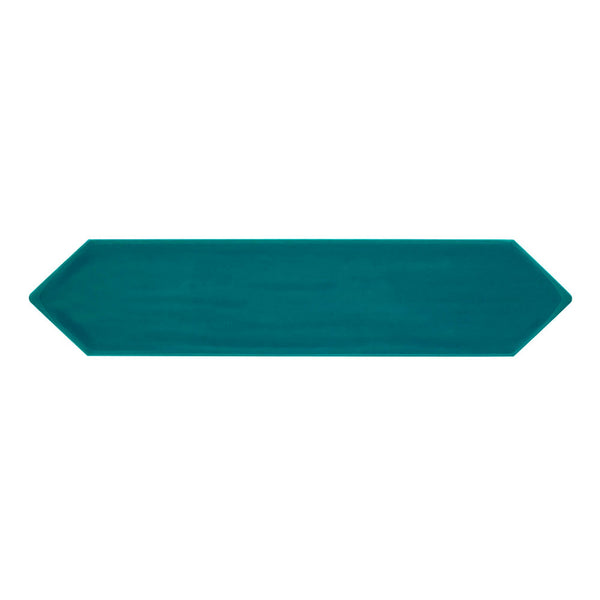 Roca Flow Peacock Green Polished Ceramic Tiles 3x12