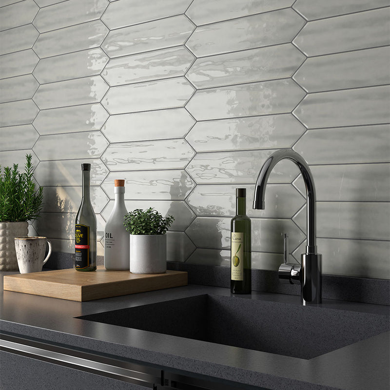 Roca Tender Gray Polished Ceramic Tiles 3x12 Ceramic Polished 3x12 Tiles — 2