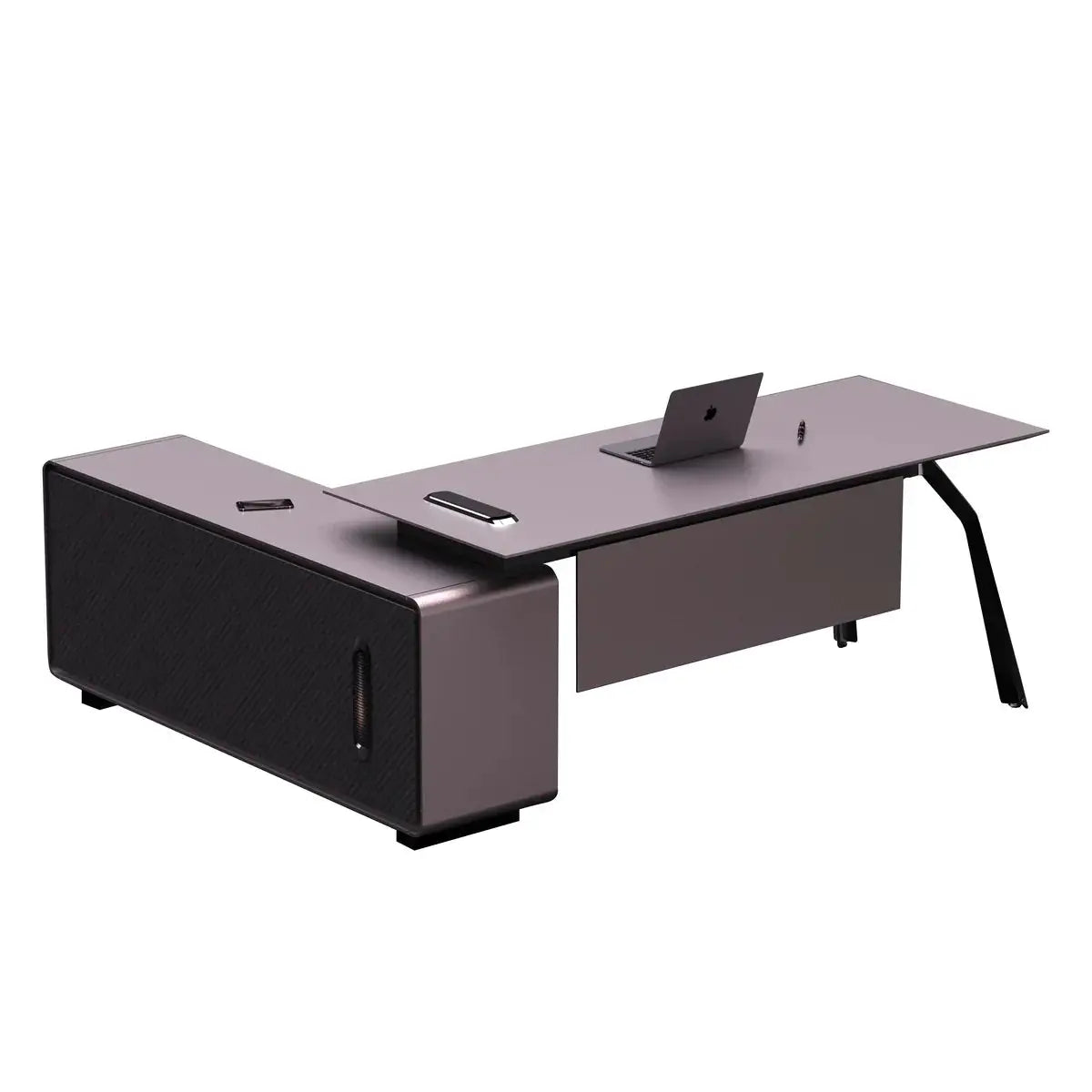 Zyner · Luxury L-Shaped Executive Desk by Arc Grove
