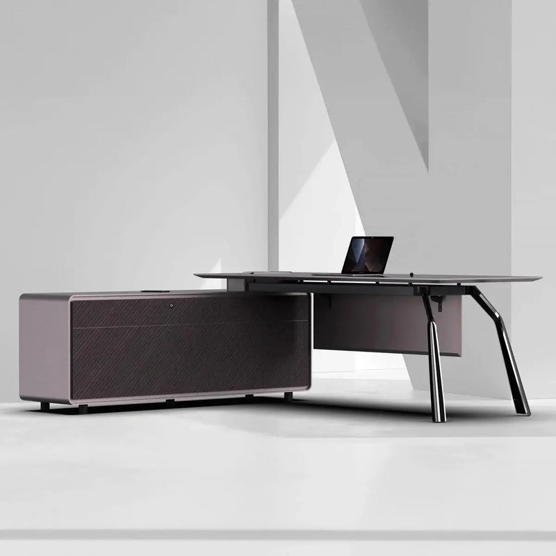 Zyner · Luxury L-Shaped Executive Desk by Arc Grove