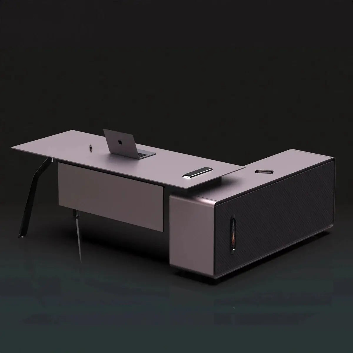 Zyner · Luxury L-Shaped Executive Desk by Arc Grove