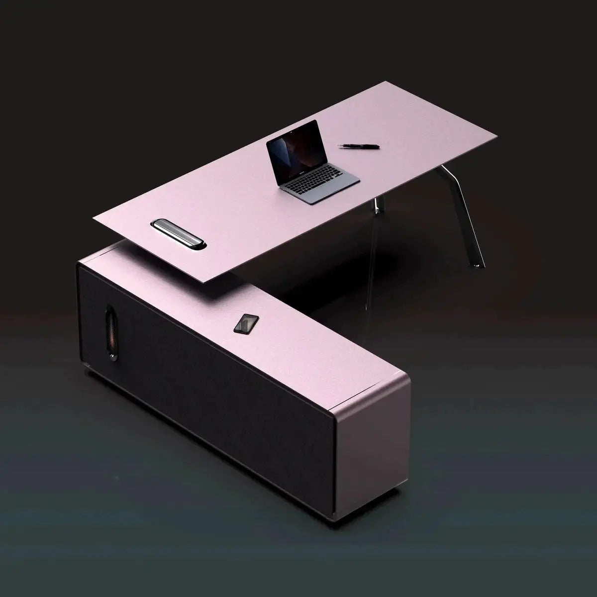 Zyner · Luxury L-Shaped Executive Desk by Arc Grove