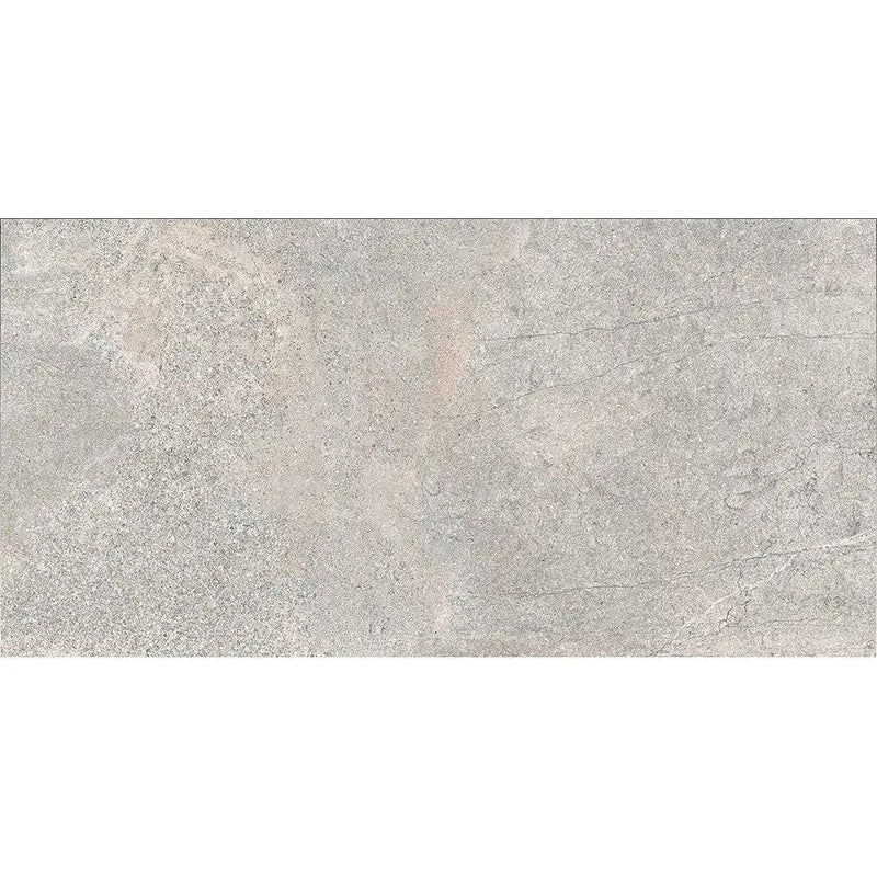 Rock Gray Matte Porcelain Tiles 12x24 by Stonetiledepot