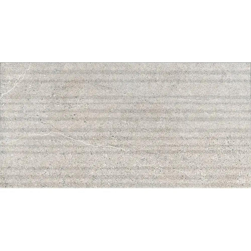 Rock Gray Struttura Grooves 12x24 Rec by Stonetiledepot