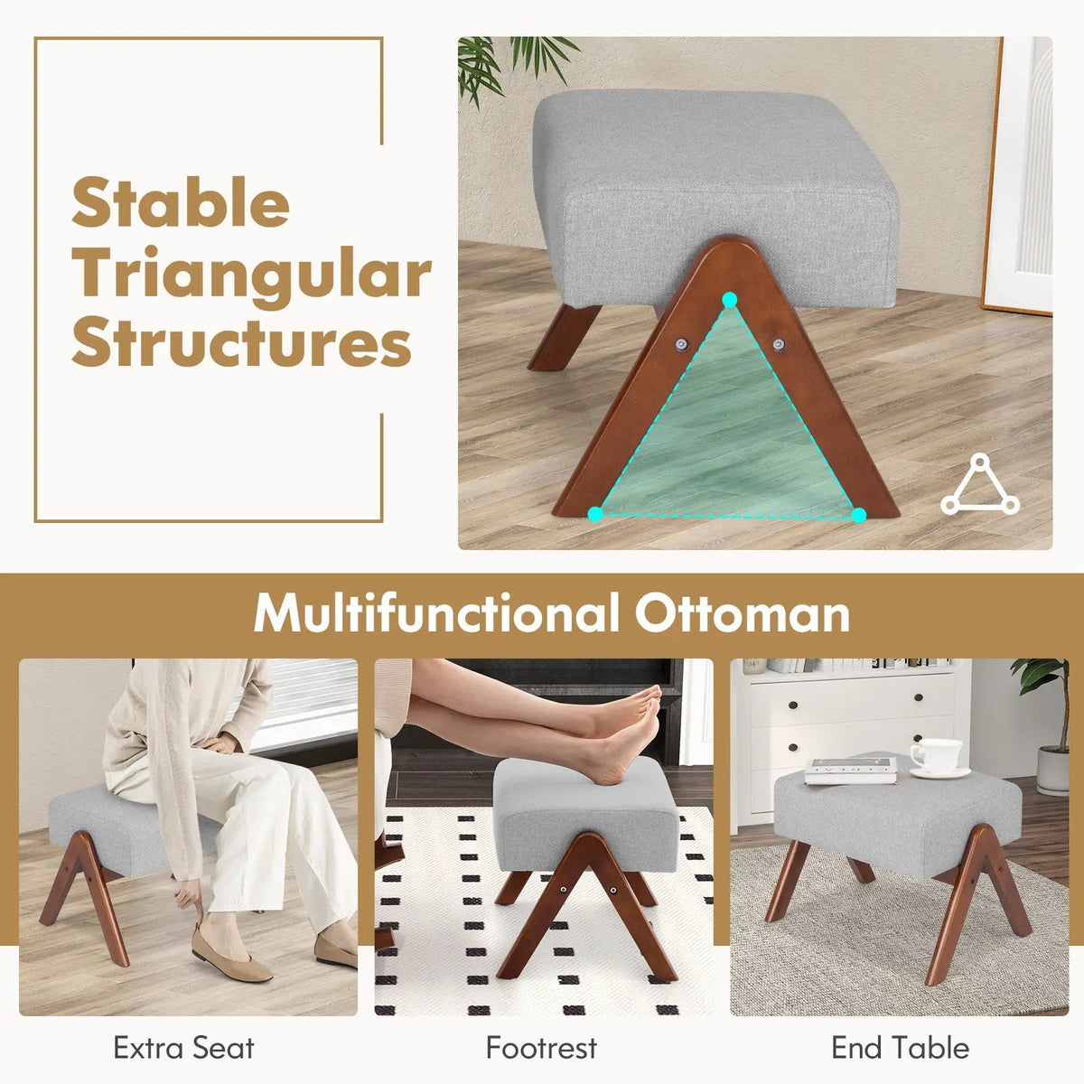Rocking Chair with Ottoman by DirectDeals