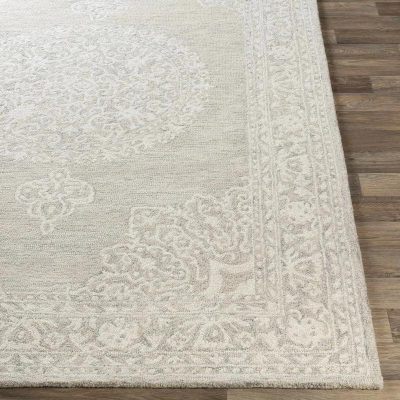 Roessleville Cream Wool Area Rug by Boutique Rugs