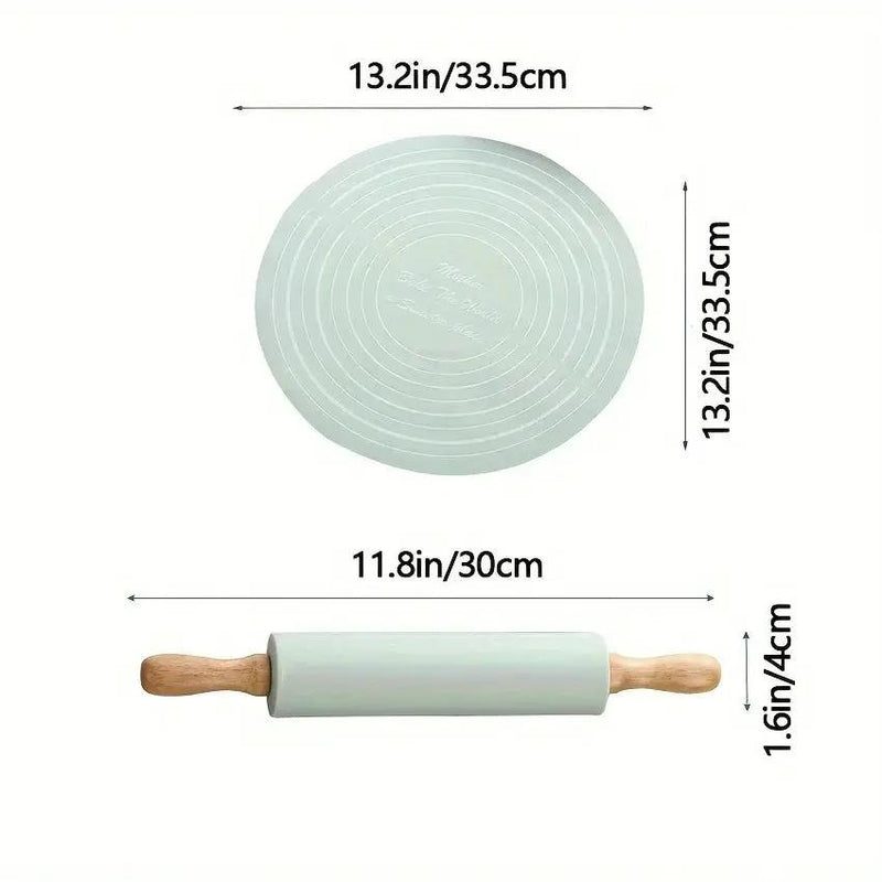 Rolling Pin - Silicone Round Set by House Of Avana