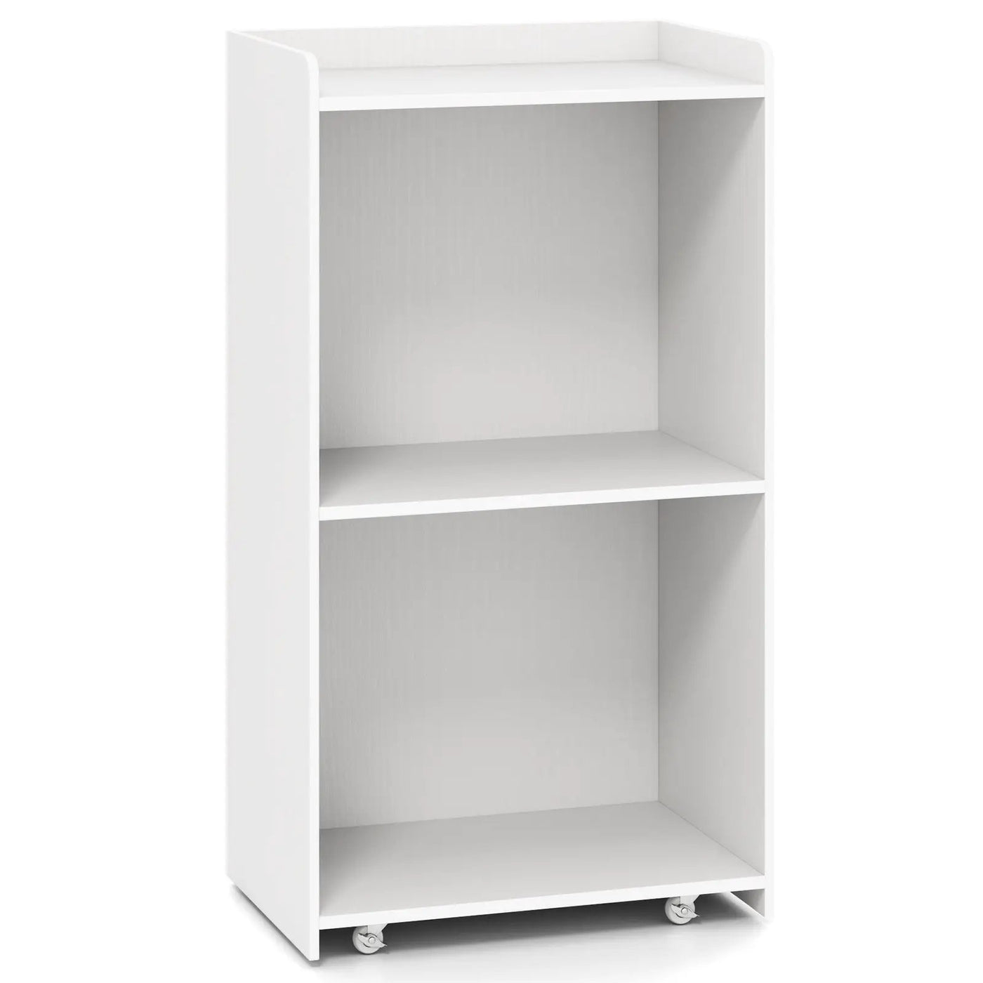 Rolling Podium Stand with 2 Shelves and Lockable Wheels by DirectDeals