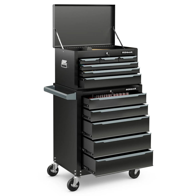 Rolling Steel Tool Chest with 11 Drawers & Locking System by DirectDeals